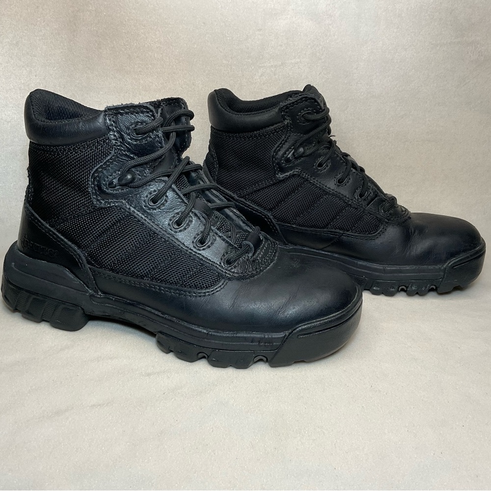 Bates Women’s 5” Tactical Sport Lace Up Boots E02762 Black Leather/Mesh Sz 5.5